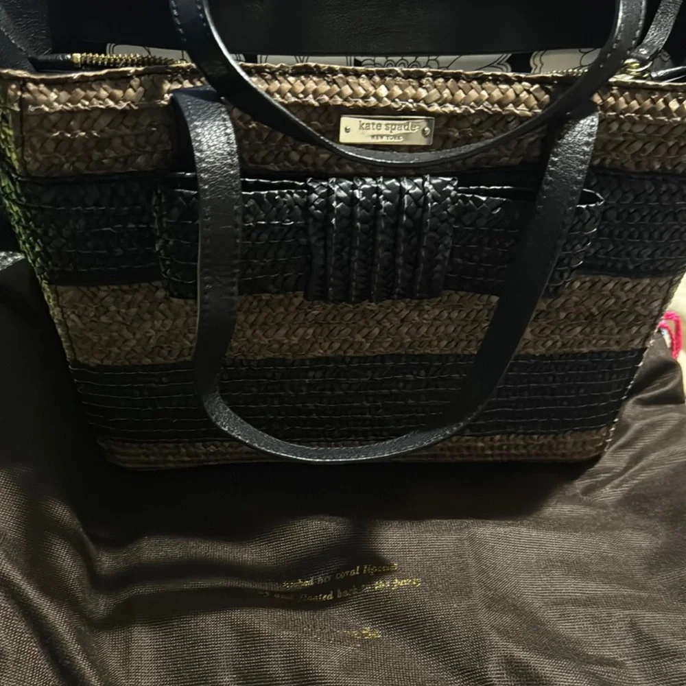 Brand New -Kate spades ♠️ Stylish Black and Brown Women's Bag brand new - Picture 7 of 11